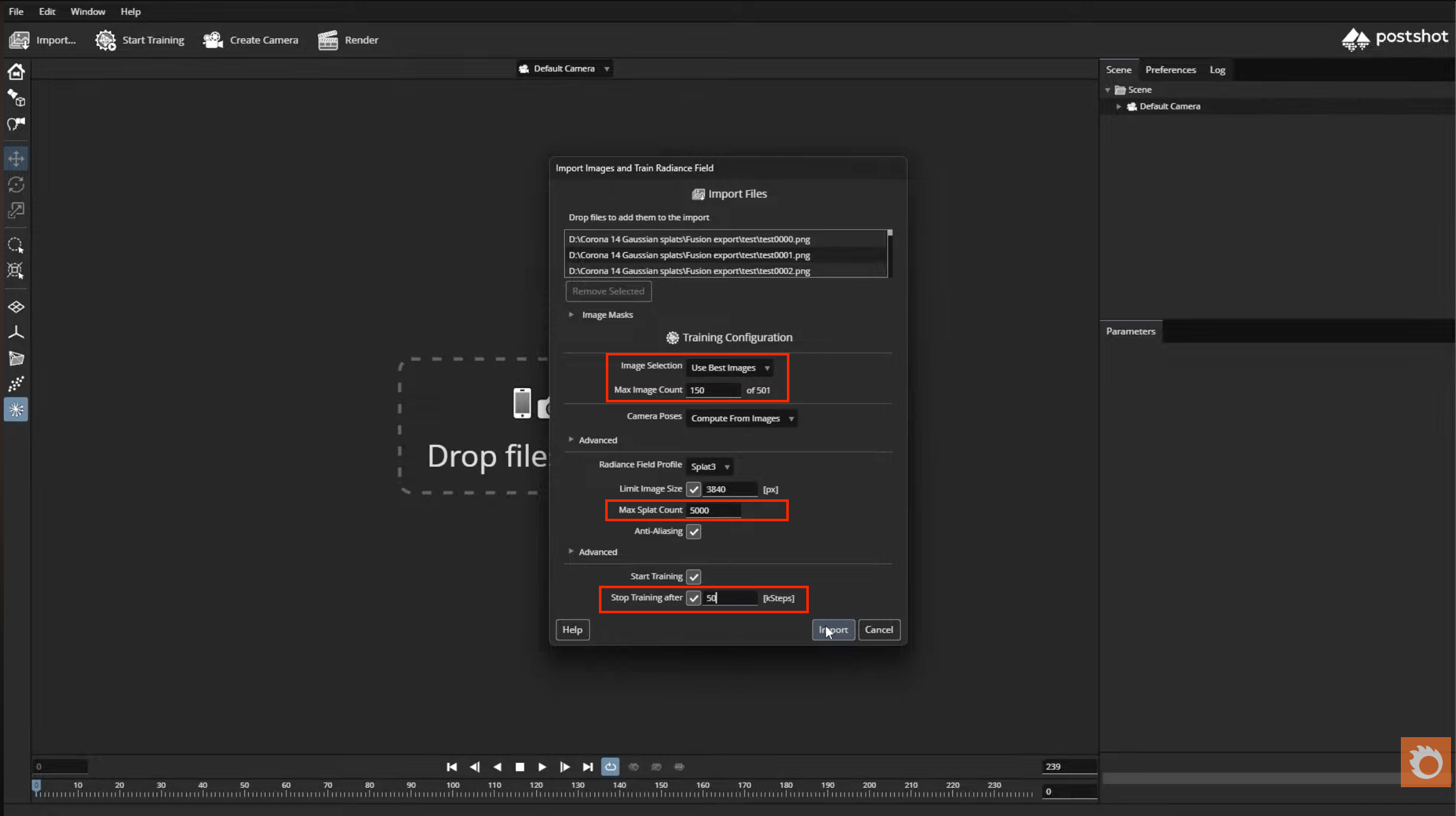 How to: Generate a Gaussian splat scene in Corona for 3ds Max