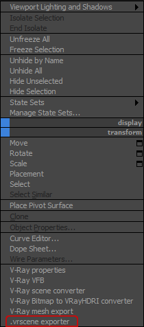 How to move V-Ray scenes between applications