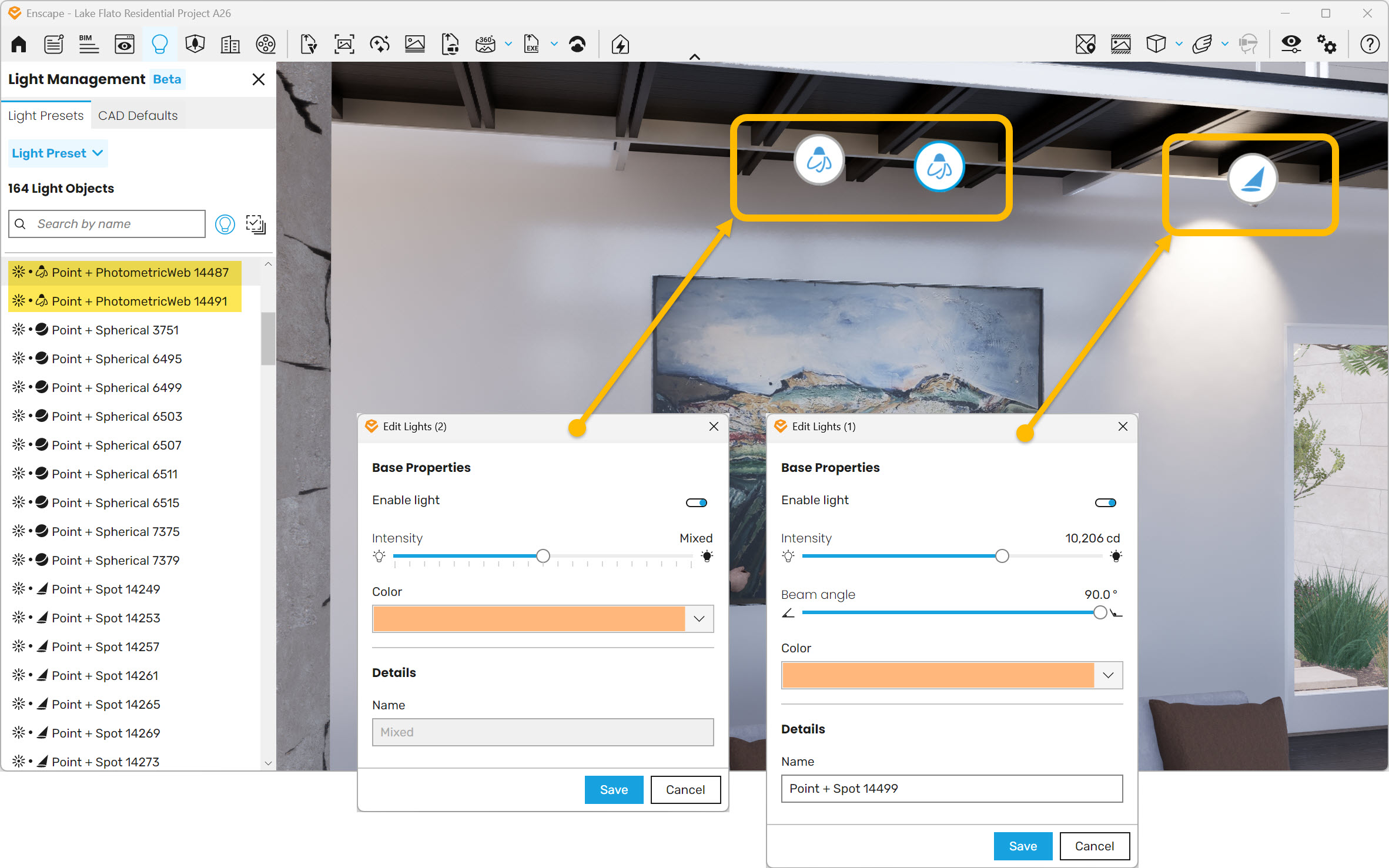 Streamlining Style Lighting Streamlining electric lighting with Enscape’s new light management feature